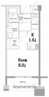 エンクレスト呉服町【5階】の間取り
