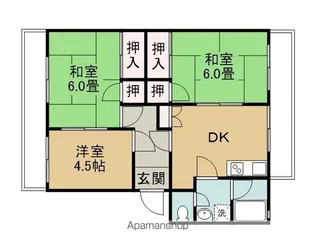 中寺ハイツI・Ⅱ【1階】の間取り