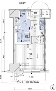 メインステージ両国駅前【404号室号室】の間取り