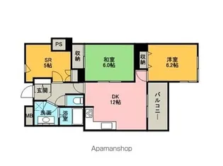 ロイヤルマンション【4階】の間取り
