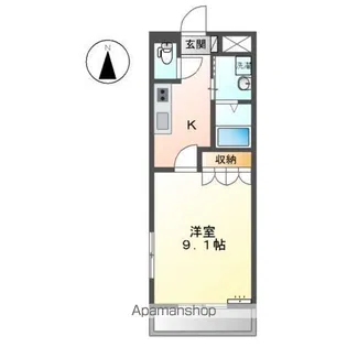 ボザール峯【2階】の間取り