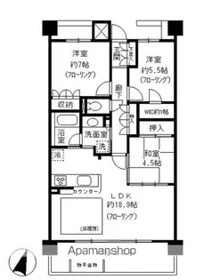 東山公園レジデンス【4階】の間取り