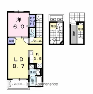 ジャン ノーブル I【3階】の間取り