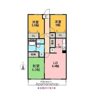 メゾン・ドゥ・マレーラ【4階】の間取り