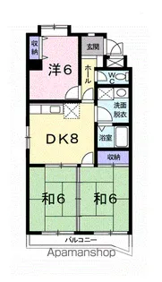 ソシエ221【2階】の間取り