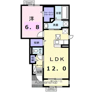 ブライト スクエアⅢ【1階】の間取り