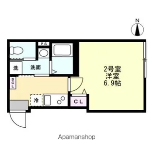 ベイルームハイム大和中央A【1階】の間取り