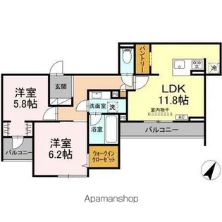 和NAGOMI【2階】の間取り