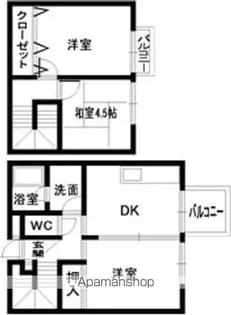 エイチ・ツーオー岸和田【601号室】の間取り