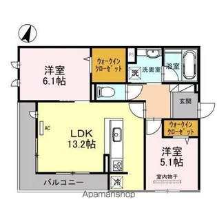 エトワール大山崎【2階】の間取り