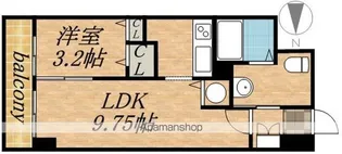 レジディア大通西【6階】の間取り