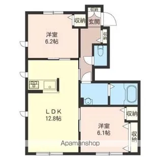 SOUJIN HILLS Ⅱ【101号室】の間取り