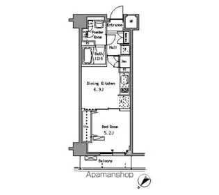 パークアクシス板橋【5階】の間取り