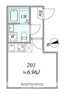 INTERVIA KAMATA【2階】の間取り