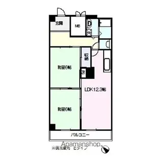 多賀城ロジュマンG棟【4階】の間取り
