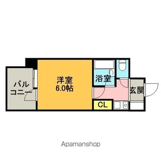 ピュアドーム博多アソシア【605号室】の間取り
