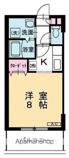 メイプルコート館坂【1階】の間取り