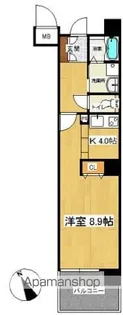 グラビスコート上幟町【1303号室】の間取り