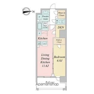 グランカーサ一番町【9階】の間取り