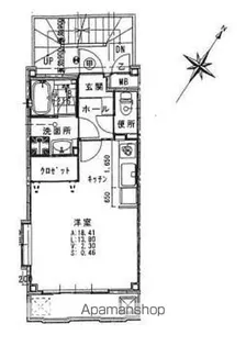 アールヴィラージュ【201号室号室】の間取り