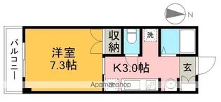 1Kの間取り画像