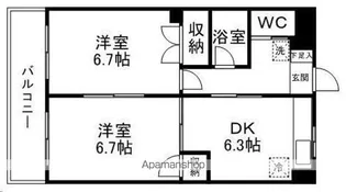 Y’S荒町【710号室】の間取り
