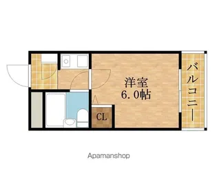 ホーユウコンフォルト都島【706号室】の間取り