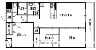 アデストビルLIFESPACE【4階】の間取り