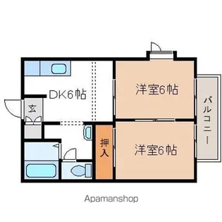 セフィラ北新町A【203号室】の間取り