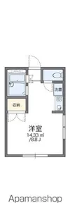 レオパレスシャルム【2階】の間取り