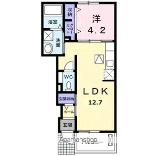 オリーブⅡ【1階】の間取り