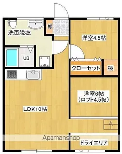 CAT BOXⅡ・Ⅲ【Ⅱ-202号室】の間取り