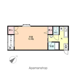 飛鳥ハイム【307号室】の間取り