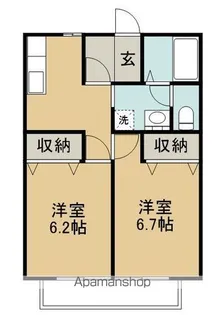 シマレジデンスⅦ【201号室】の間取り