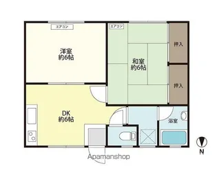 ペポニ246【105号室】の間取り