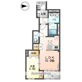 黒岩アパート【106号室】の間取り