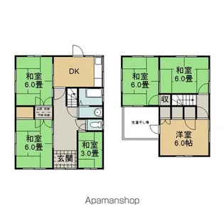 愛媛県今治市桜井1丁目【一戸建】の間取り