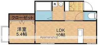 フェヴァリー川東【2階】の間取り