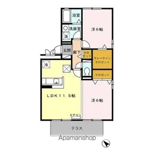 サウススクエア【1階】の間取り