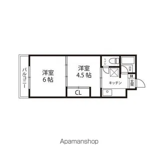 エルミタージュ仙台【308号室】の間取り