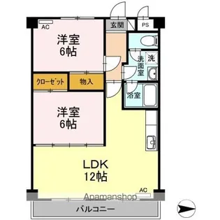 その木ハイツ【3階】の間取り