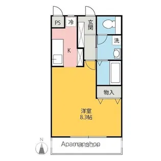 エストゥディオ・K【303号室】の間取り
