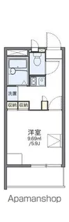 レオパレスエル2001【3階】の間取り