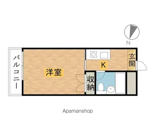 フローラル散田【203号室】の間取り