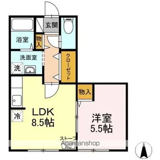 セジュールSE2秀【2階】の間取り