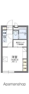 レオパレスNaturallyII【108号室】の間取り