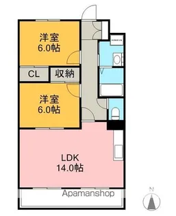 パルレ【3階】の間取り