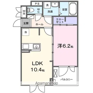 フォンテーヌⅢ【3階】の間取り