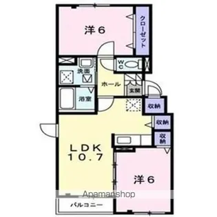レオノール太平【2階】の間取り
