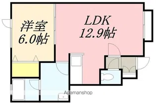 CS TOKURA【102号室】の間取り